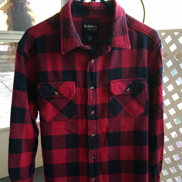 Guide Series Gander Mountain Other - Buffalo Plaid Heavy Flannel Shirt Gander Mountain